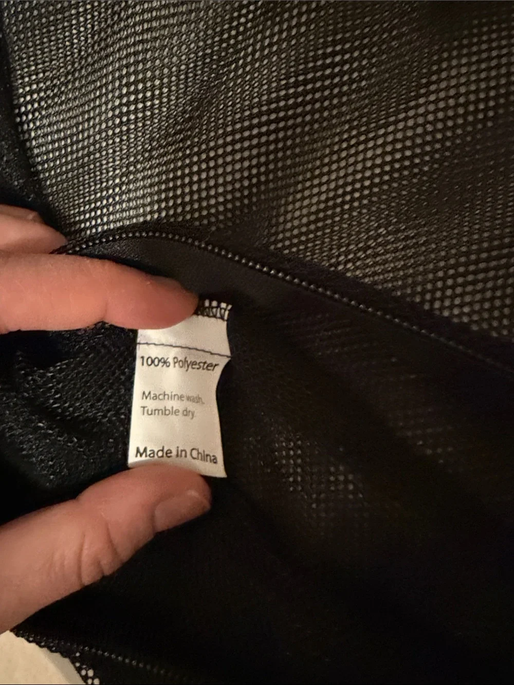 Molly Mutt Black Mesh Pet stuff sack for bed. Size medium/large